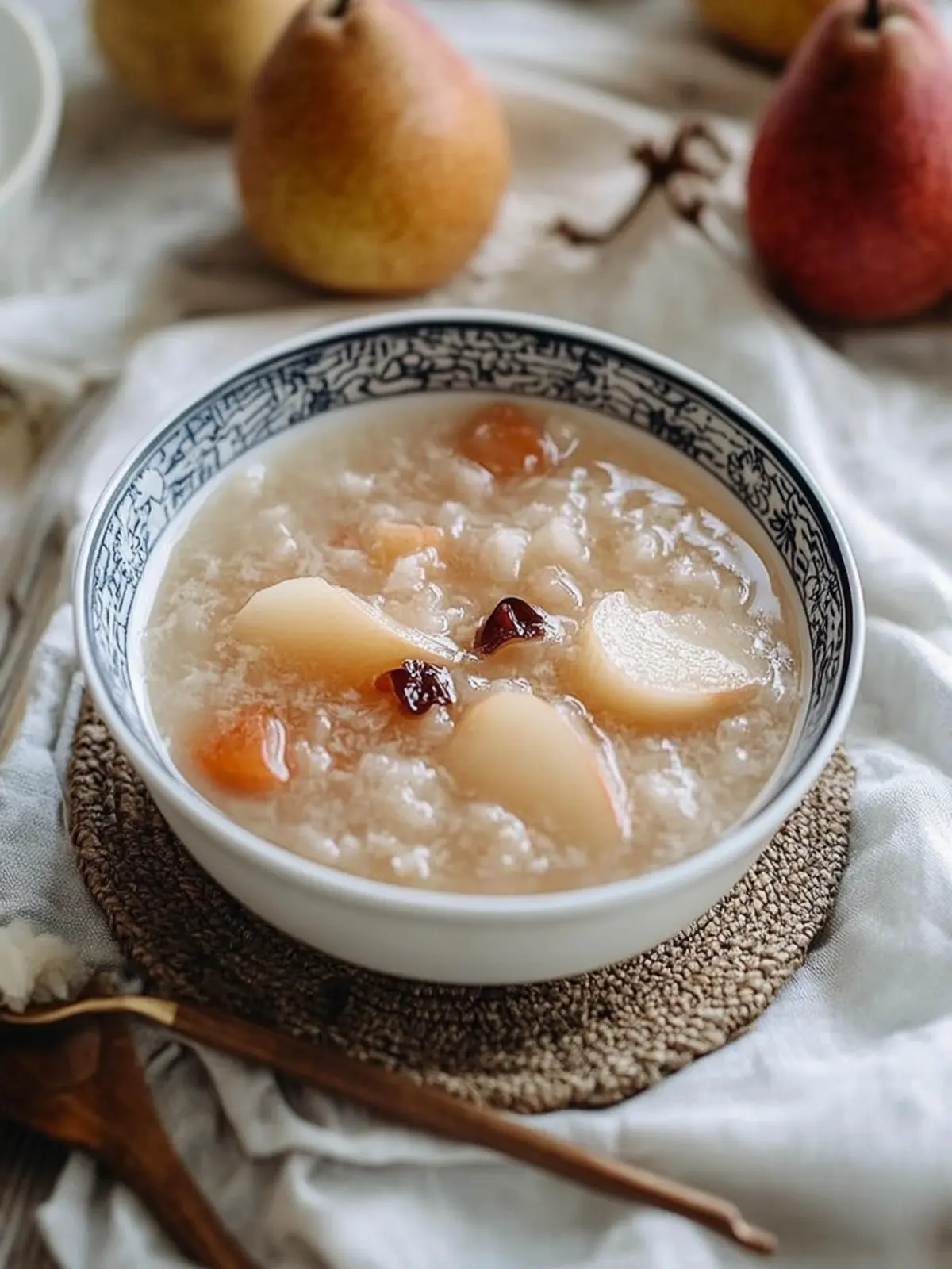 Delicious Snow Fungus Soup with Pears for Health and Beauty 4 Snow Fungus Soup with Pears