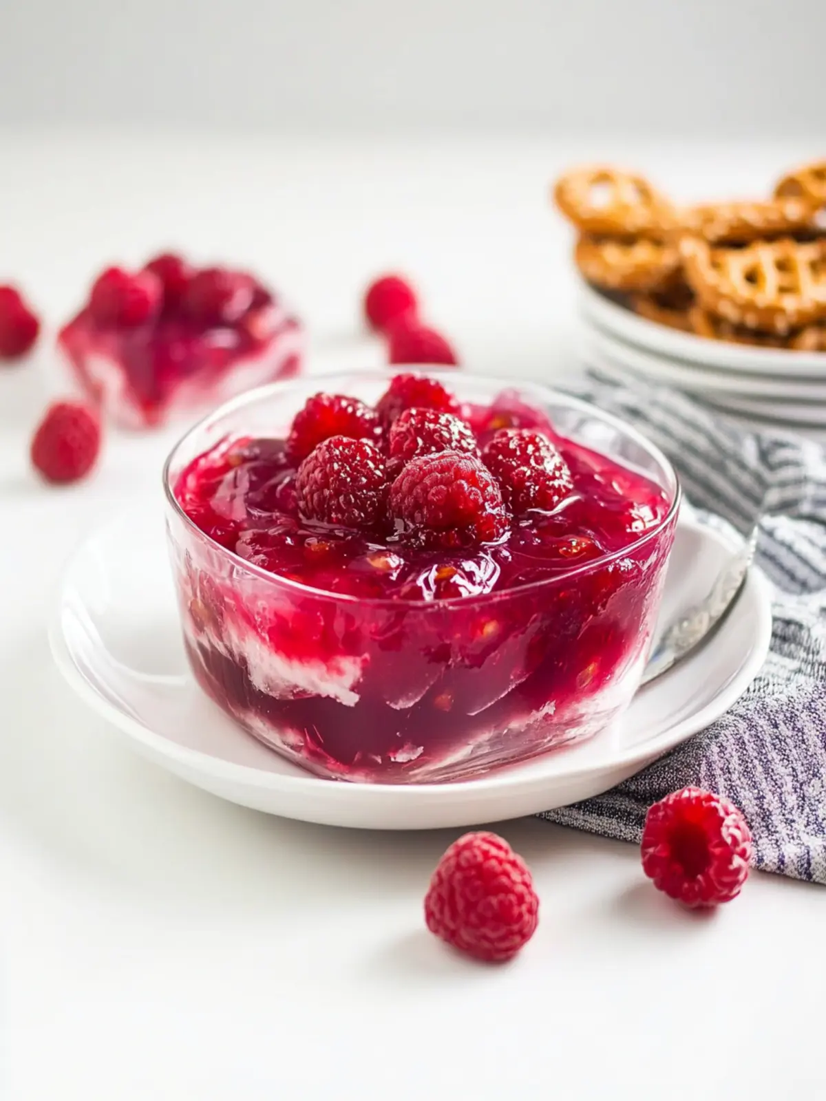 Delicious Raspberry Pretzel Jello: A Sweet & Salty Sensation 2 Delicious Raspberry Pretzel Jello