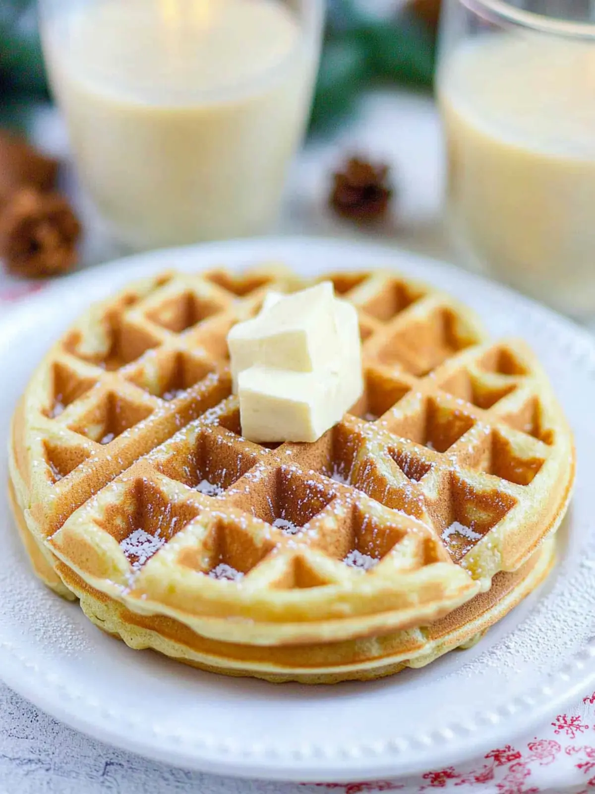 Cozy Up with Easy Eggnog Waffles for a Festive Breakfast 3 Easy Eggnog Waffles