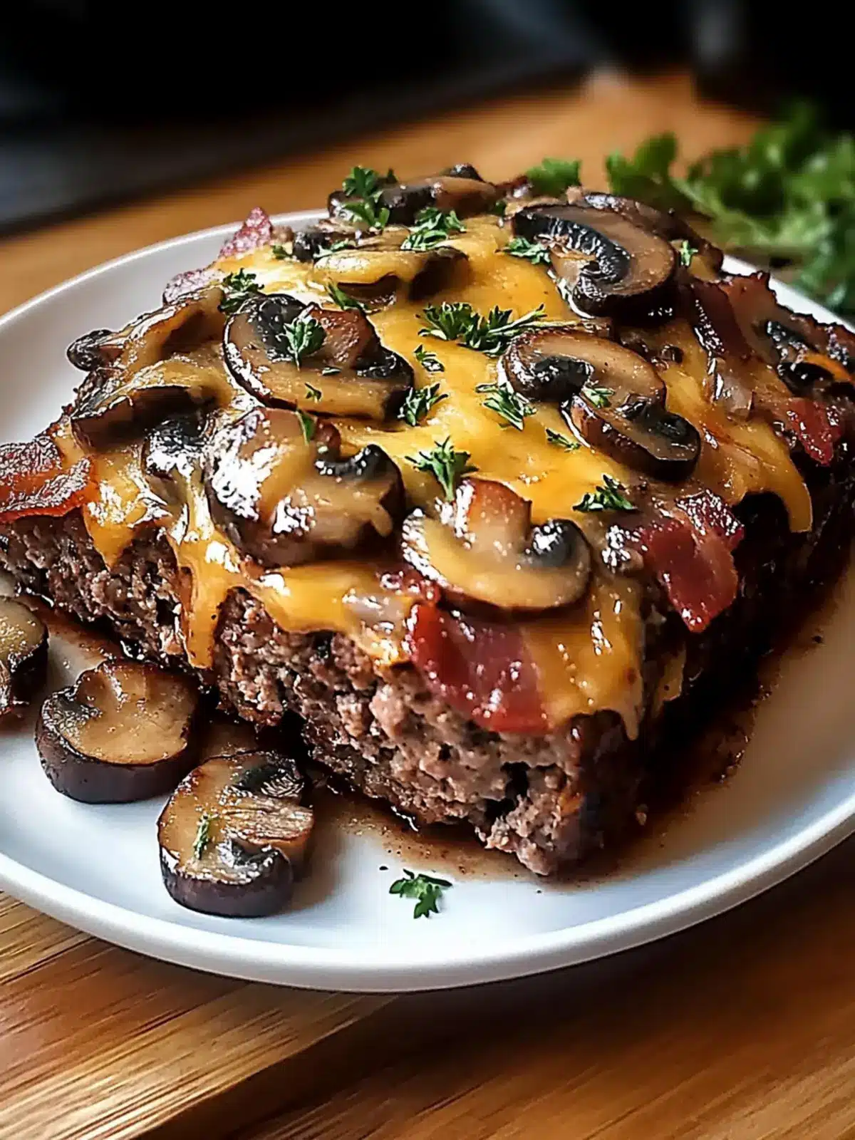 Savory Swiss Bacon Mushroom Meatloaf for Cozy Dinner Nights 3 Swiss Bacon Mushroom Meatloaf