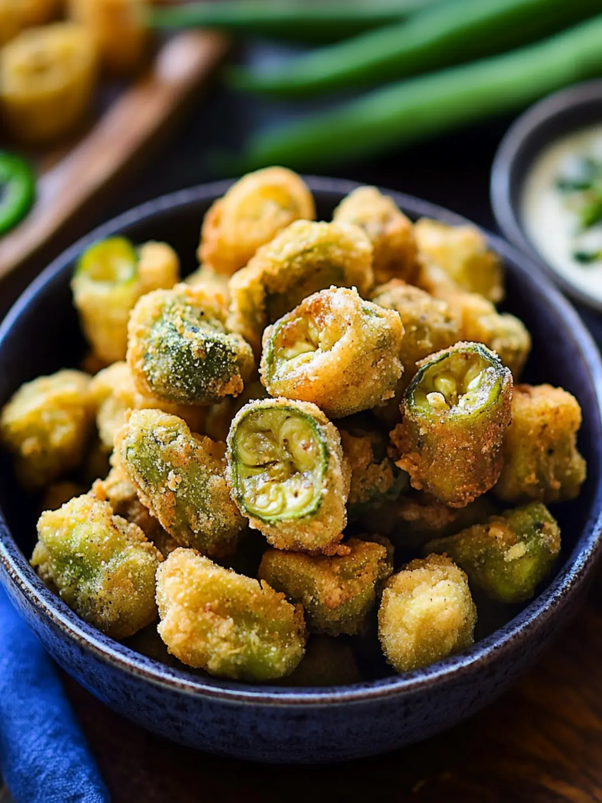 Crispy Vegan Fried Okra: A Southern Delight in 15 Minutes 2 Vegan Fried Okra