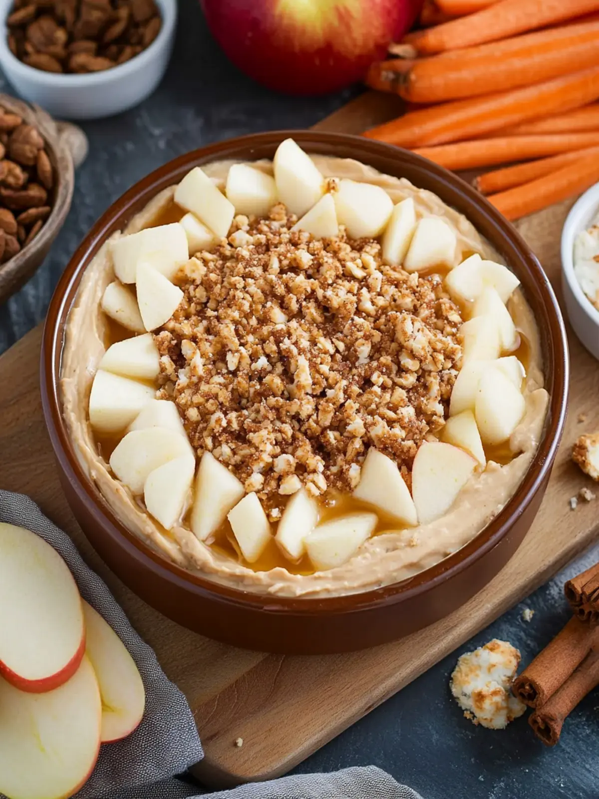 Irresistible Sweet Caramel Apple Dip with Crunchy Toppings 4 Sweet Caramel Apple Dip with Crunchy Toppings