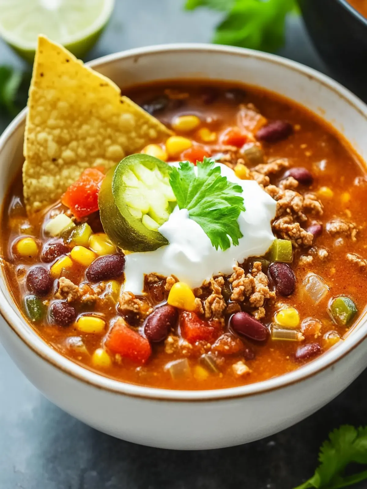 One-Pot Beef Taco Soup with Beans for Ultimate Comfort Cooking 3 One-Pot Beef Taco Soup with Beans