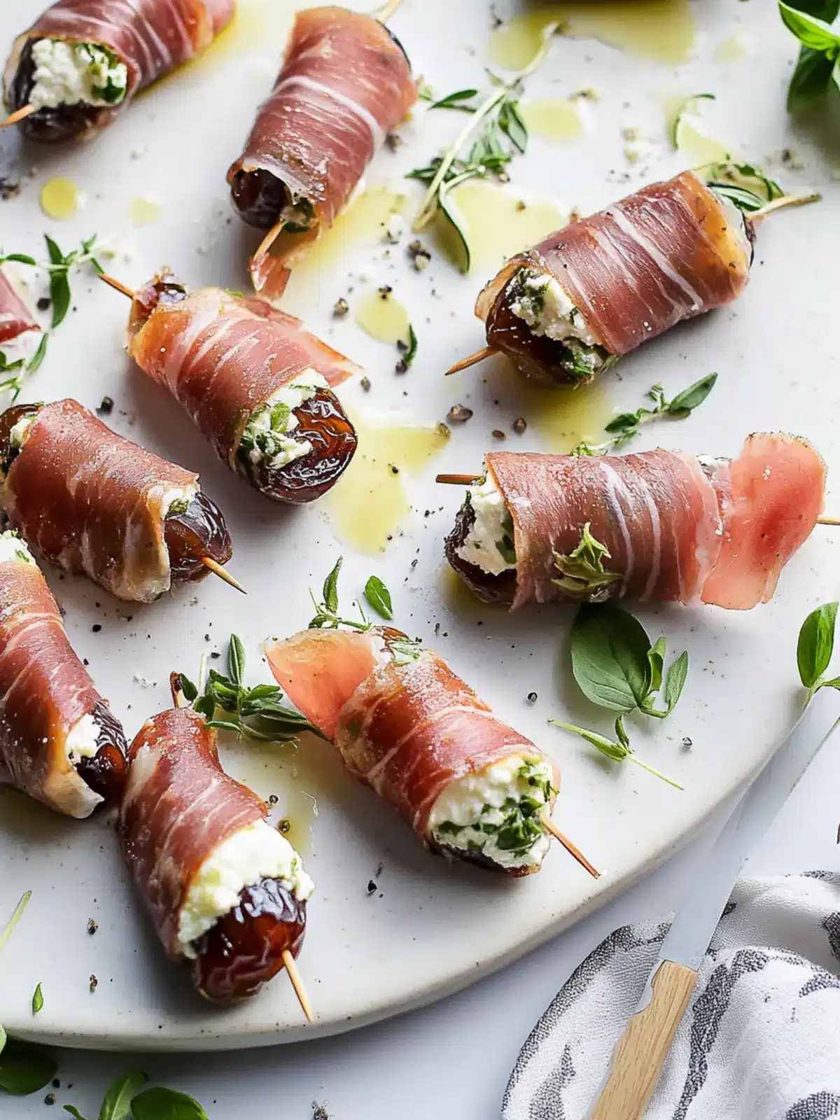 Savory Prosciutto Wrapped Stuffed Dates for Effortless Entertaining 4 Prosciutto Wrapped Stuffed Dates