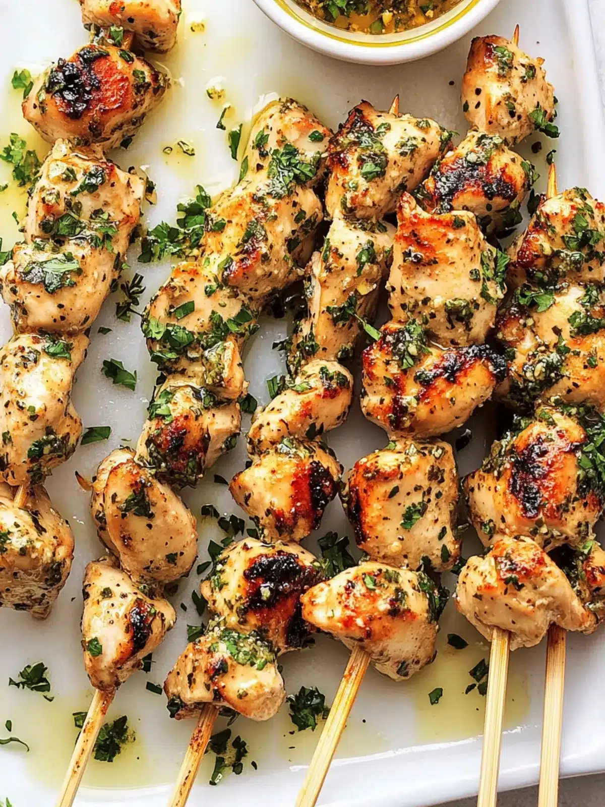 Air Fryer Garlic-Parmesan Chicken Skewers You'll Crave! 4 Air Fryer Garlic-Parmesan Chicken Skewers