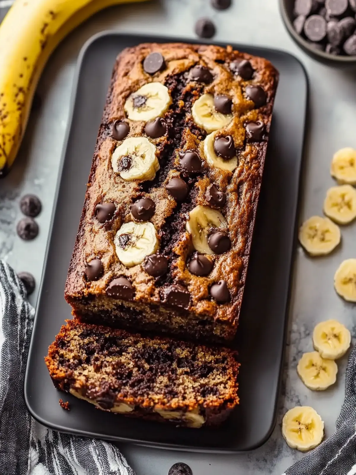 Sweet Chocolate Chip Banana Bread to Satisfy Your Cravings 2 Sweet Chocolate Chip Banana Bread