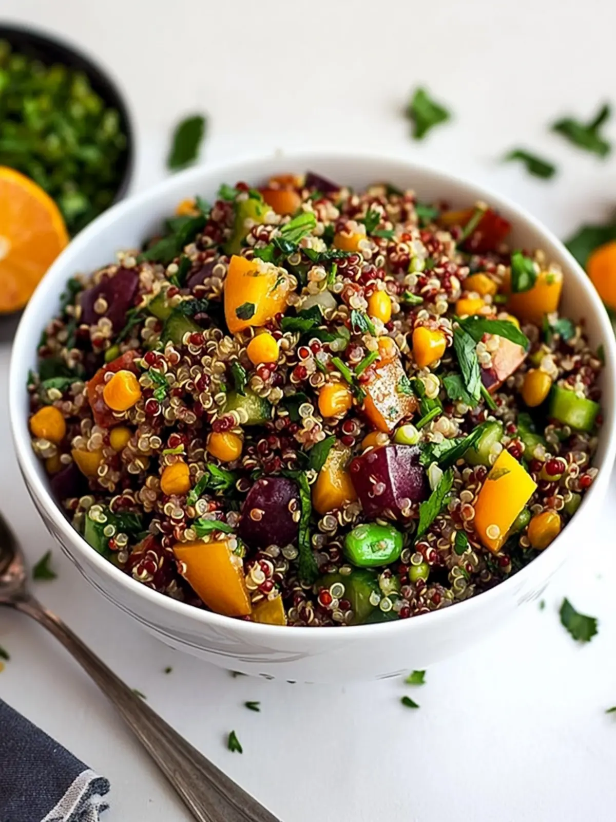 Rainbow Quinoa Salad with Pomegranate Molasses Bliss 3 Rainbow Quinoa Salad