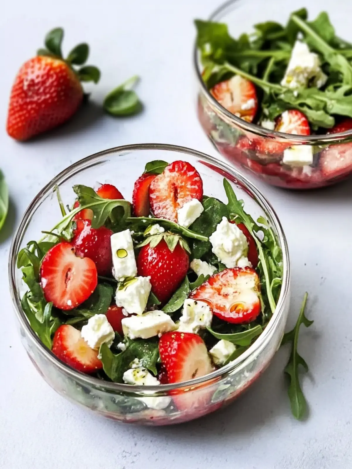 Delicious Strawberry Arugula Feta Salad for Effortless Entertaining 4 Strawberry Arugula Feta Salad