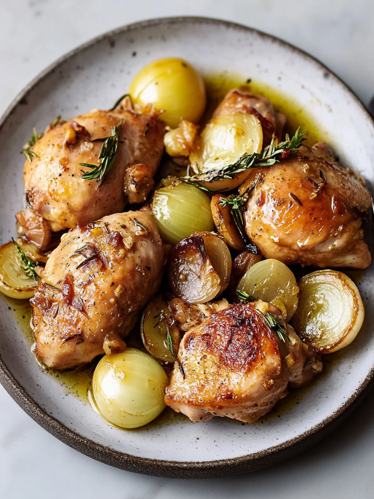 Olive OilConfit Chicken with Cipolline Onions Made Easy 4 Olive OilConfit Chicken With Cipolline Onions