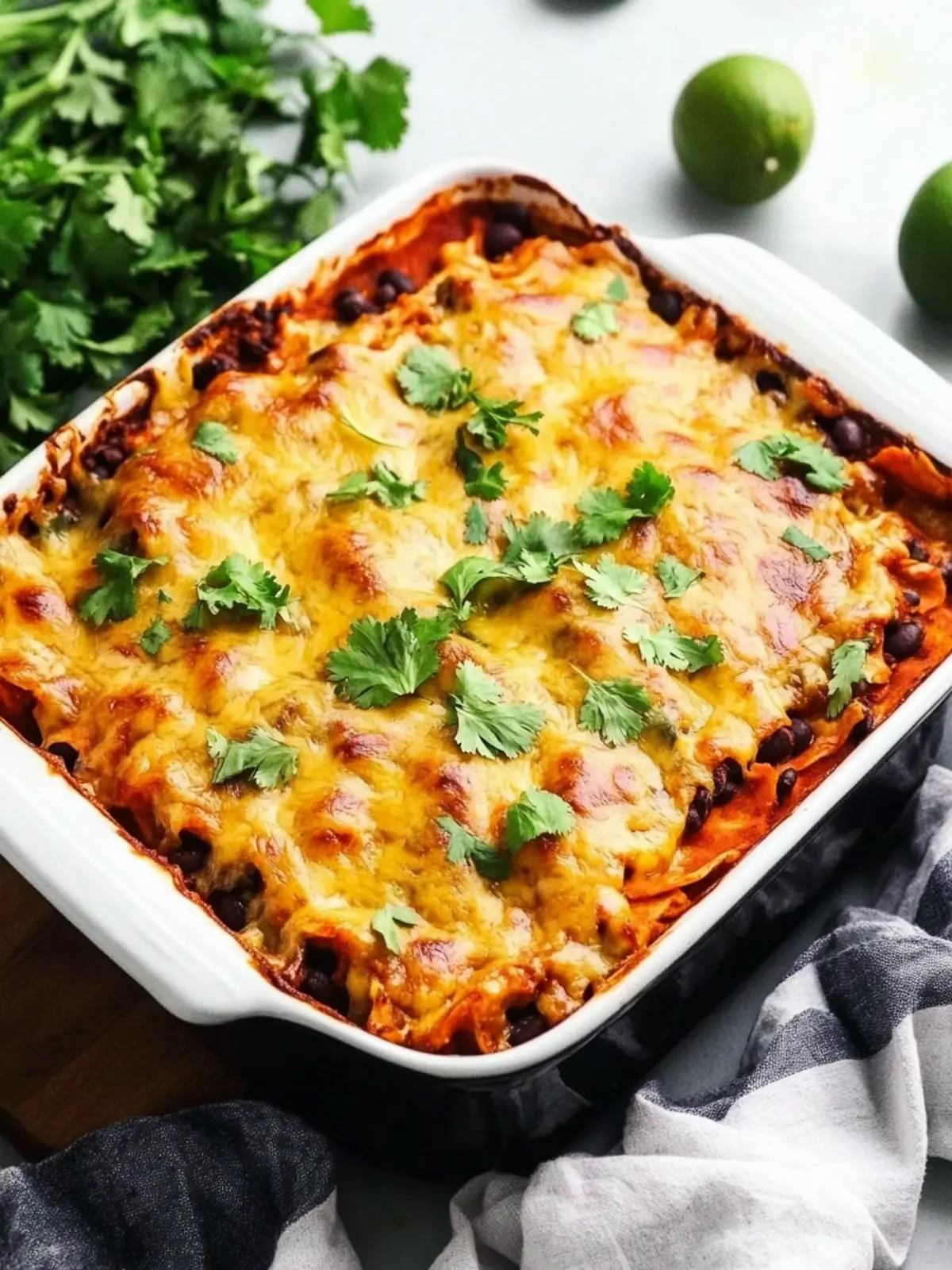 Savory Black Bean Enchilada Casserole That's Vegan Delight! 2 Black Bean Enchilada Casserole