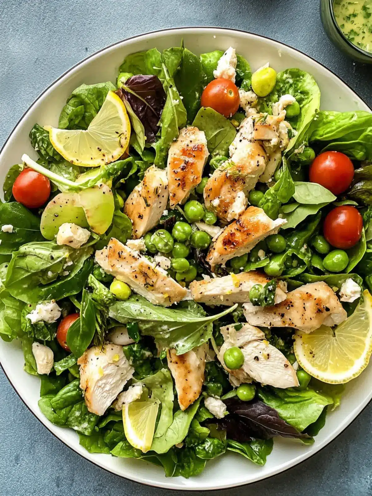 Spring Salad With Chicken and Lemon Dressing for Fresh Flavor 4 Spring Salad With Chicken and Lemon Dressing