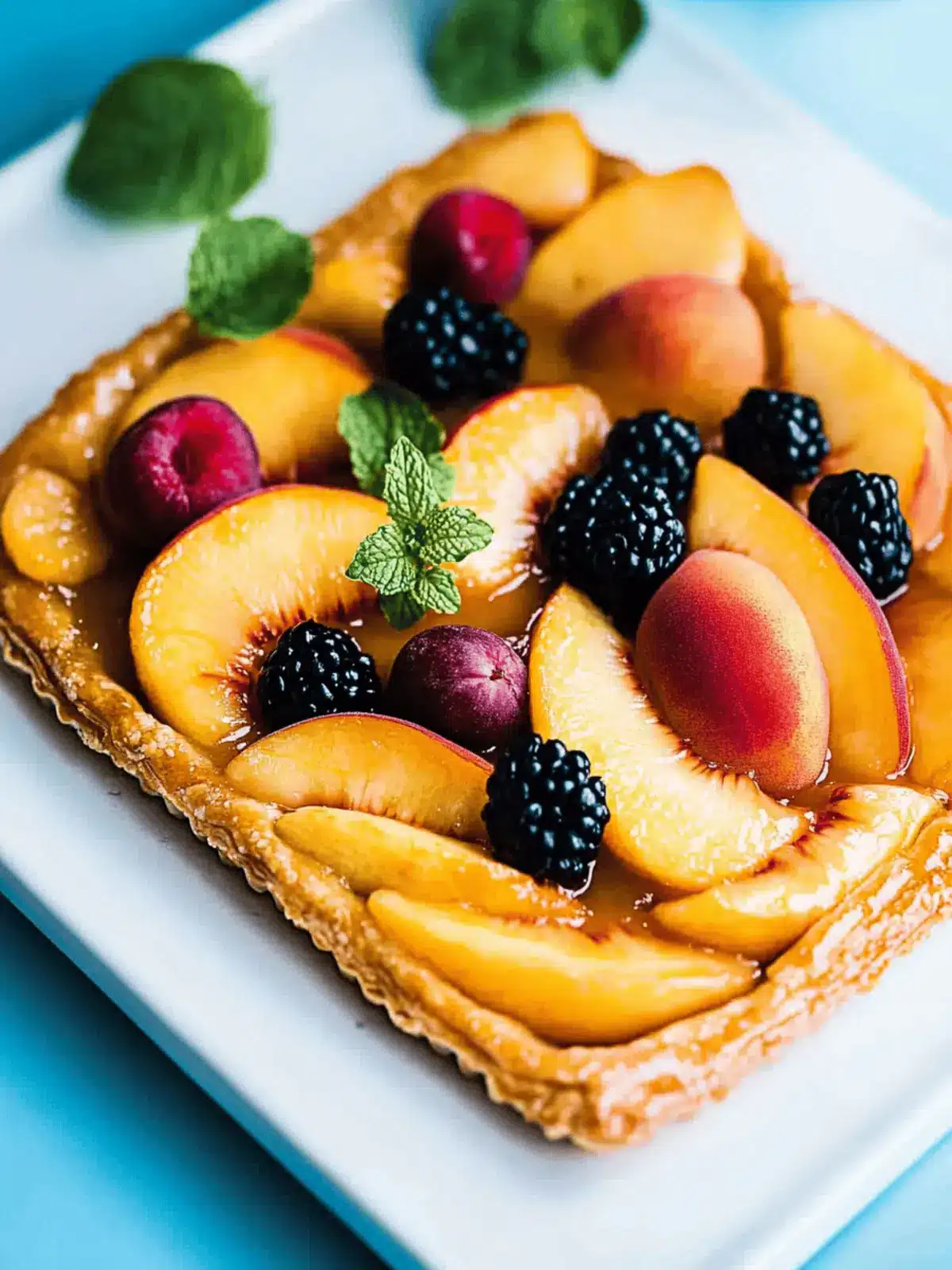 Homemade Peach Tart Recipe in Just 30 Minutes! 4 Homemade Peach Tart Recipe