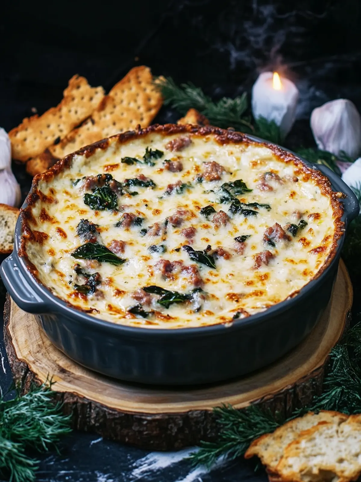 Irresistible Spicy Sausage and Swiss Chard Dip Recipe 4 Spicy Sausage and Swiss Chard Dip