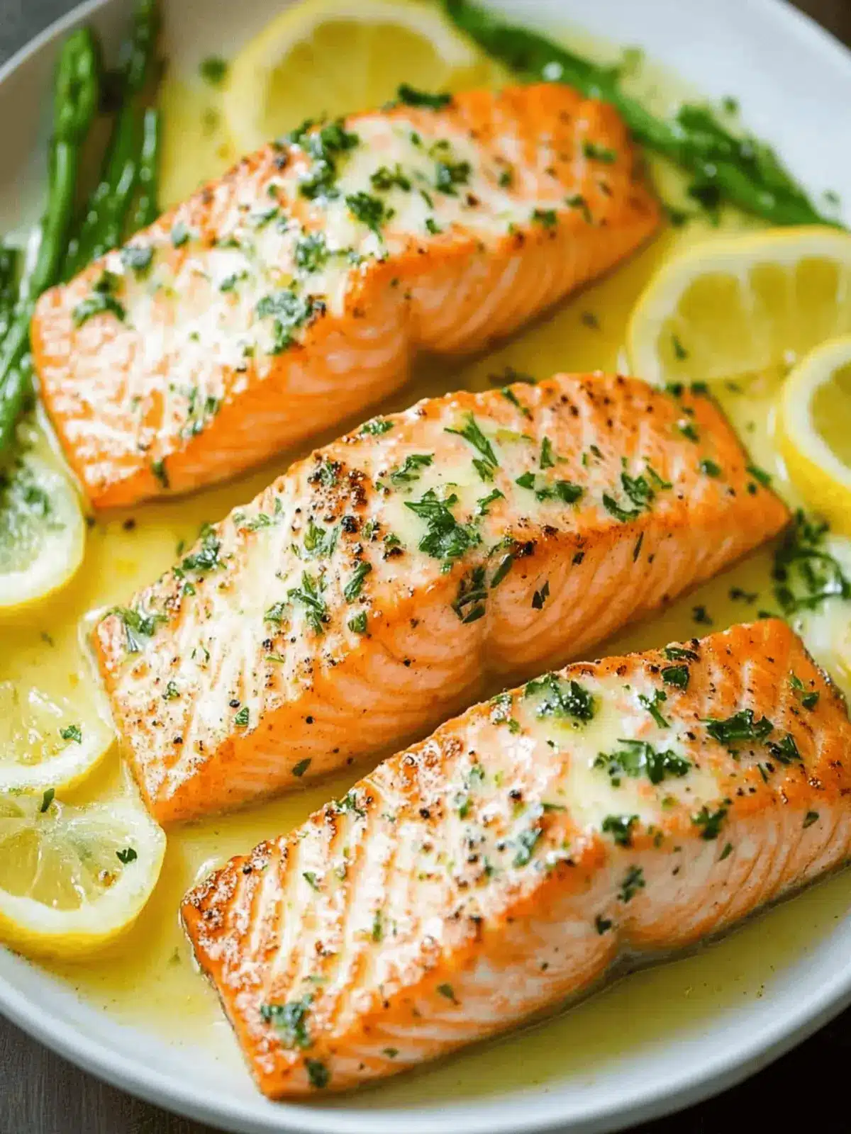 Savory Salmon with Garlic Lemon Butter Sauce in 20 Minutes 3 Salmon with Garlic Lemon Butter Sauce