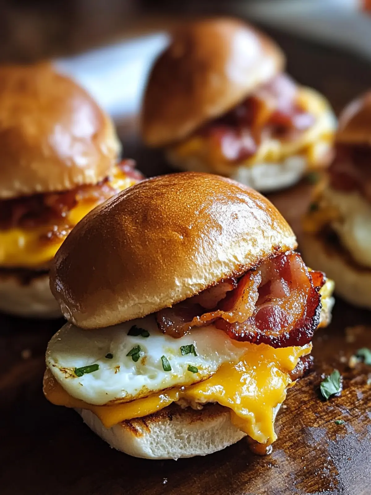 Crack Breakfast Sliders Bacon Egg & Cheese for Ultimate Mornings 4 Crack Breakfast Sliders Bacon Egg & Cheese