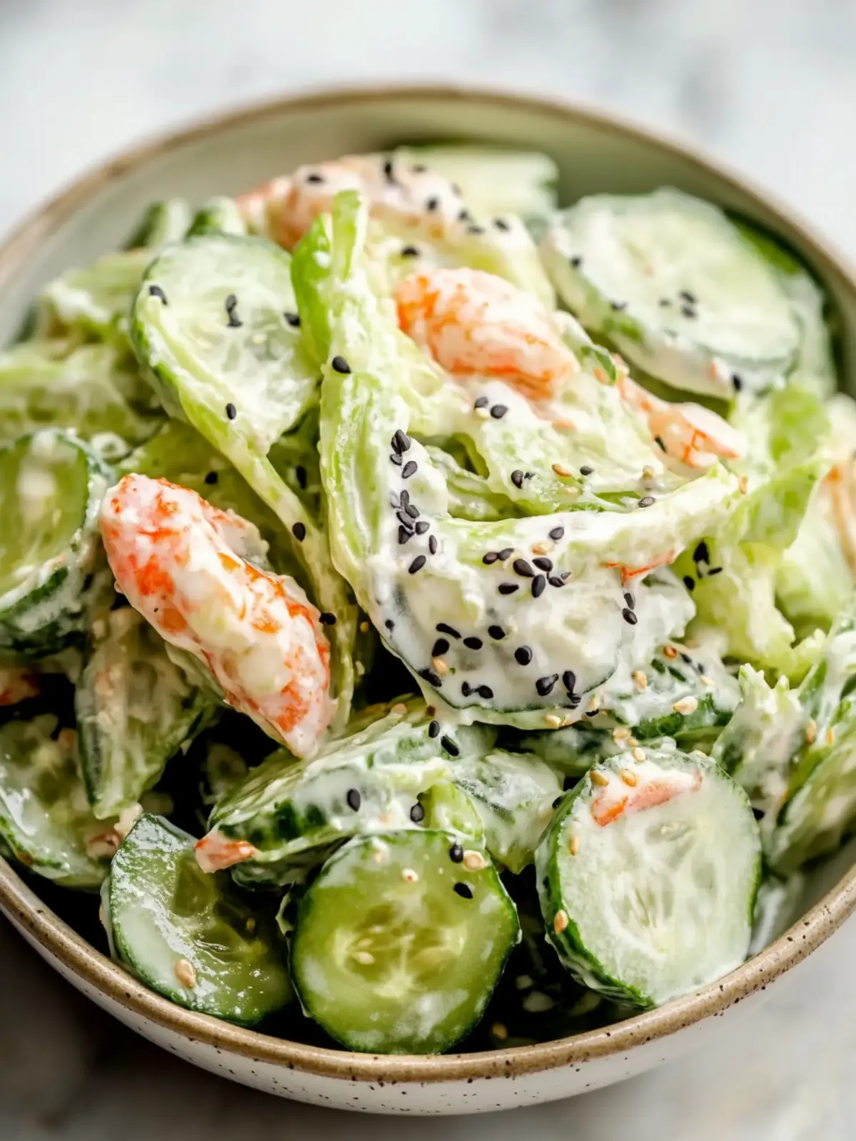 California Roll Cucumber Salad: Refreshing, No-Cook Delight 3 California Roll Cucumber Salad