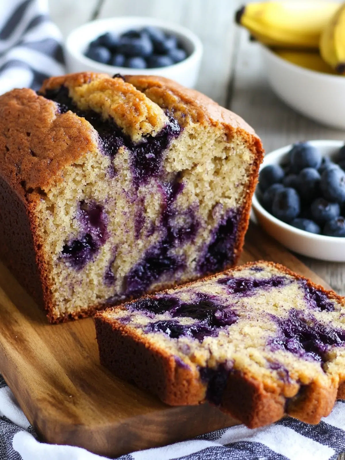Blueberry Cinnamon Swirl Banana Bread Bliss for Breakfast 4 Blueberry Cinnamon Swirl Banana Bread