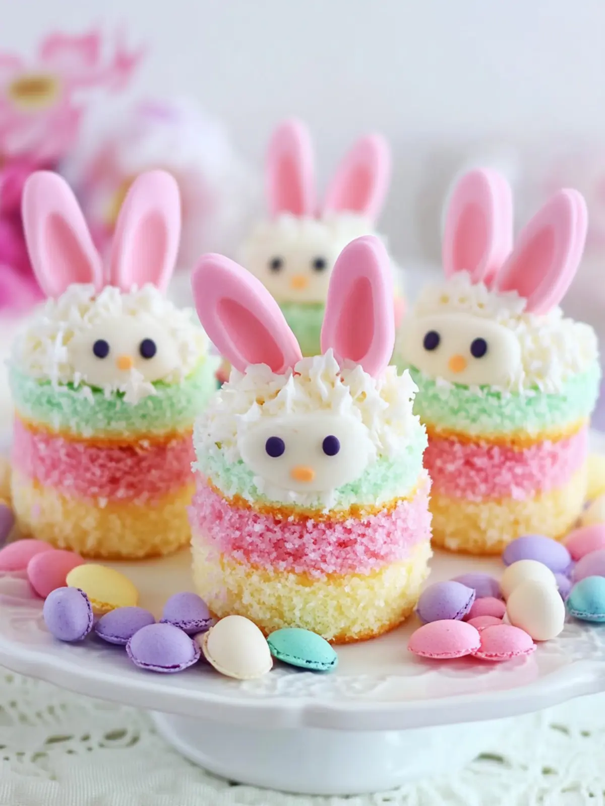 Sweet Easter Bunny Mini Cakes for a Festive Spring Treat 3 Easter Bunny Mini Cakes