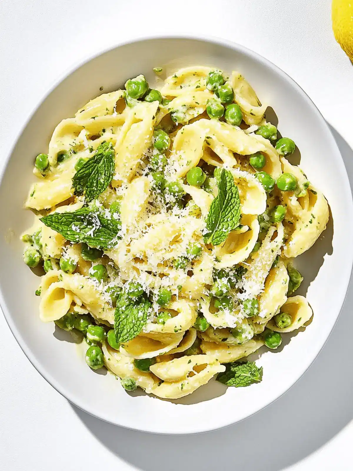 Creamy One-Pot Pasta with Peas and Mint for Quick Dinners 2 Creamy One-Pot Pasta with Peas and Mint