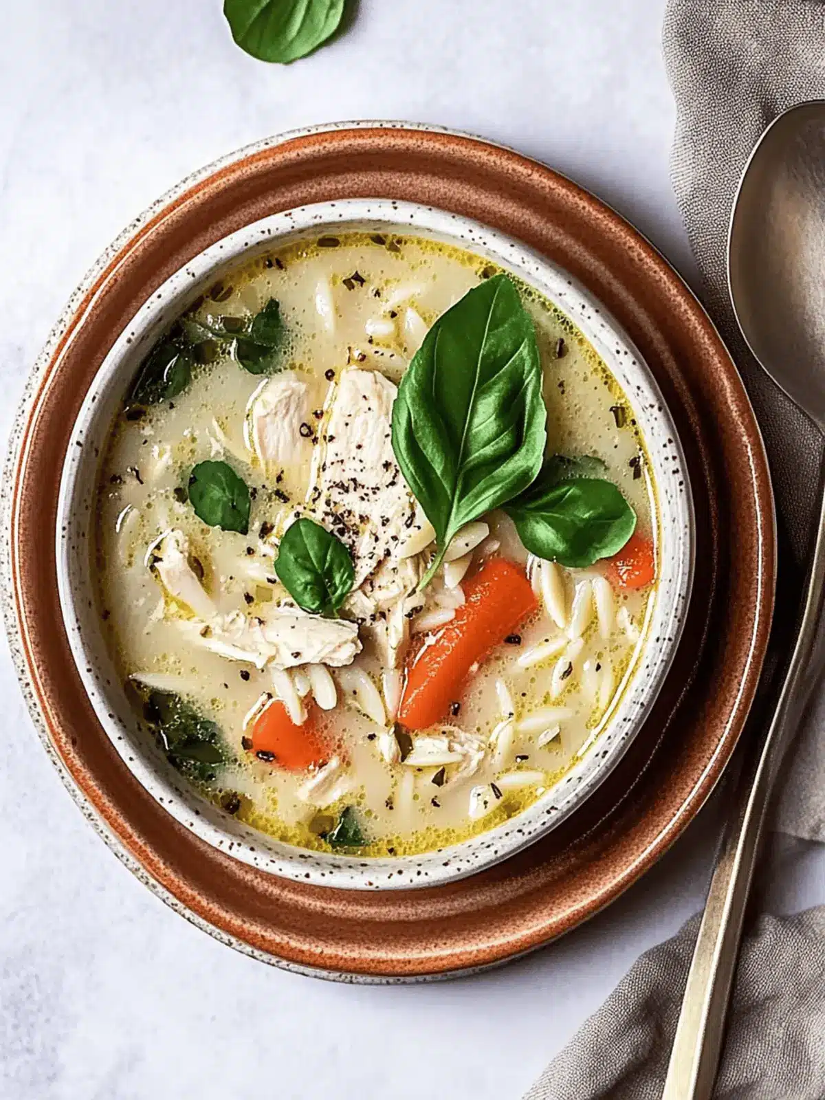 Cozy Up with Creamy Lemon Chicken Orzo Soup in 30 Minutes 3 Lemon Chicken Orzo Soup
