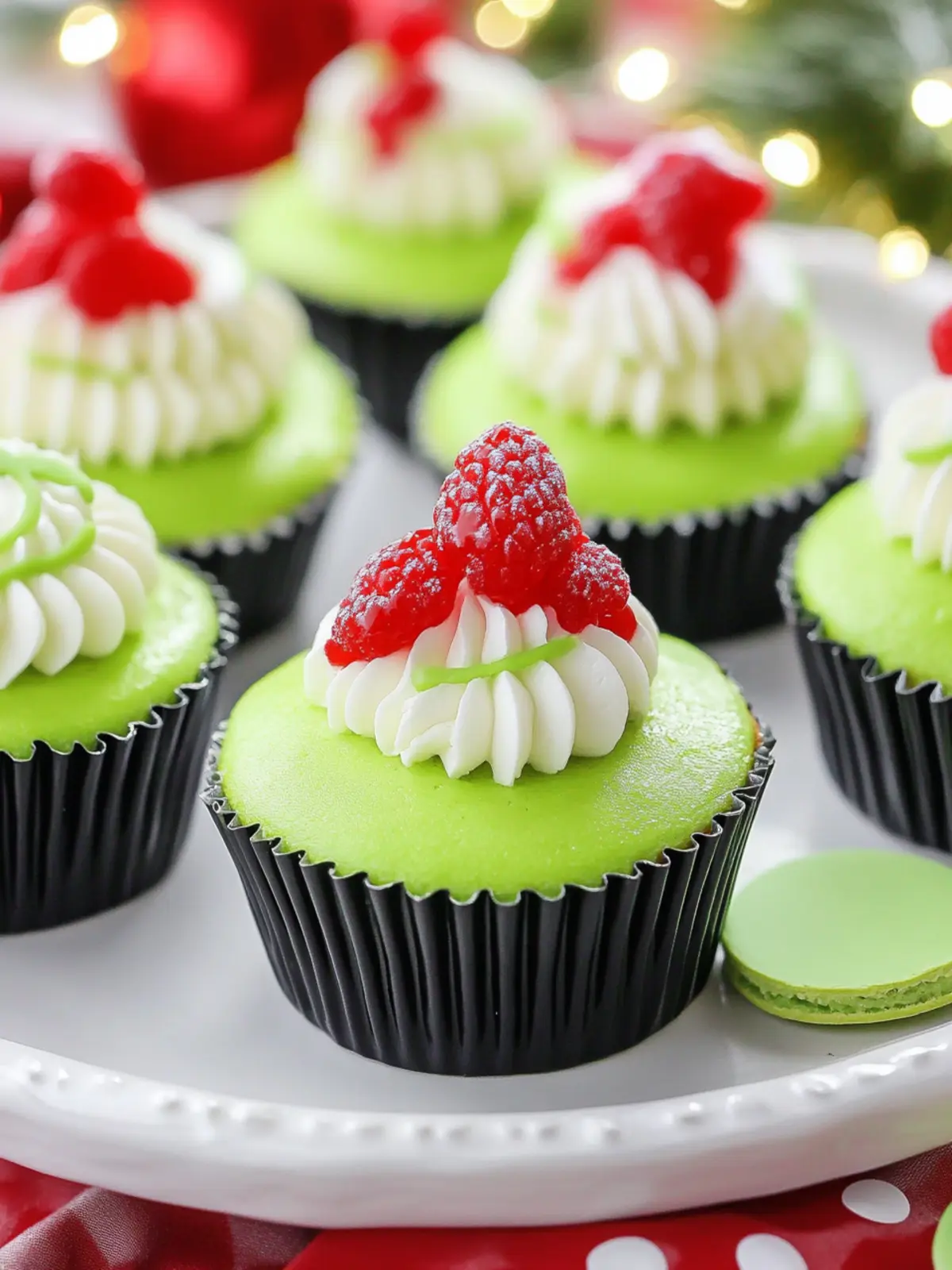 Festive Grinch Mini Cheesecakes for a Merry Holiday Treat 4 Grinch Mini Cheesecakes