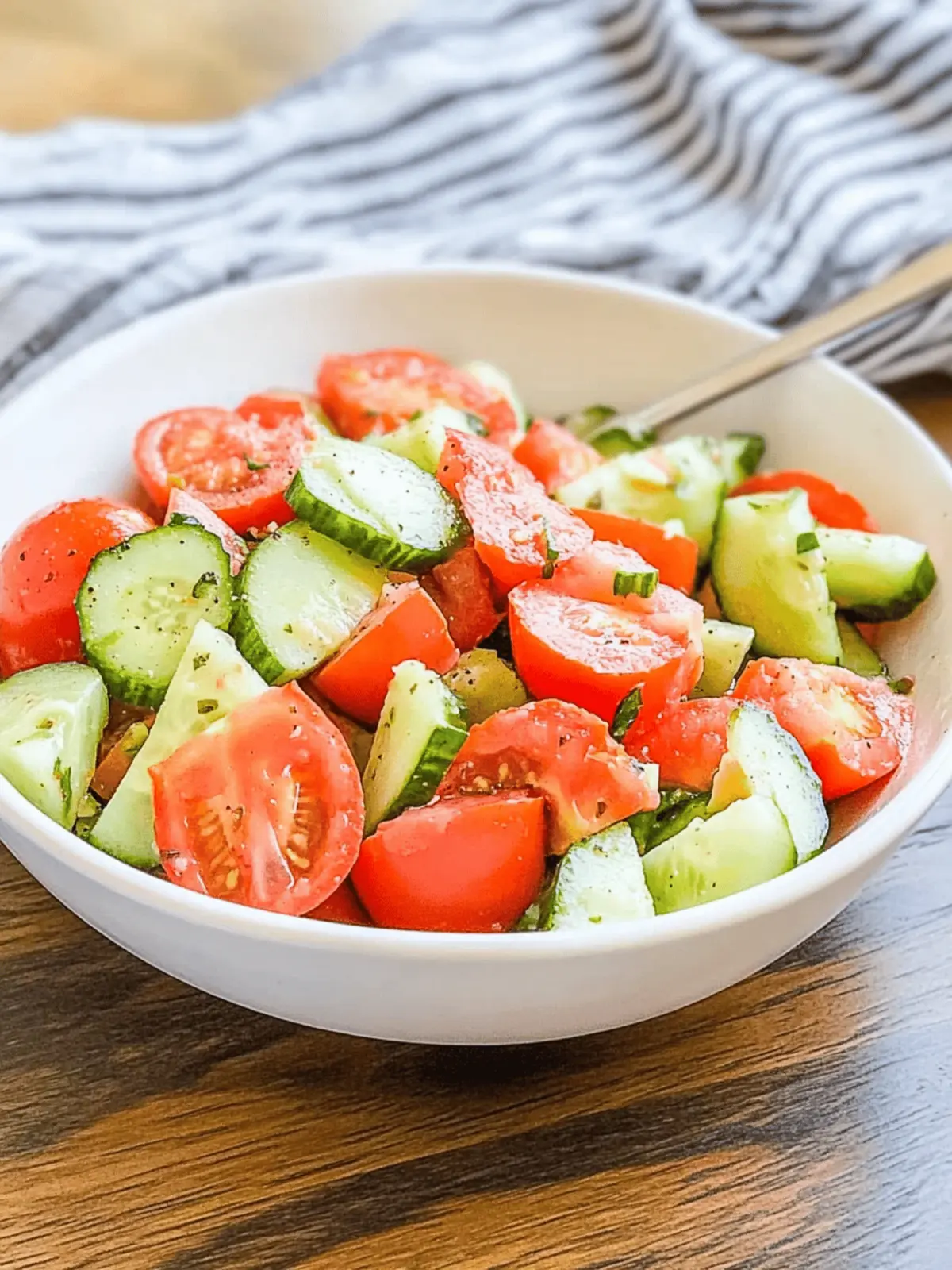 Crisp and Refreshing Cucumber Tomato Salad for Summer Bliss 4 Cucumber Tomato Salad