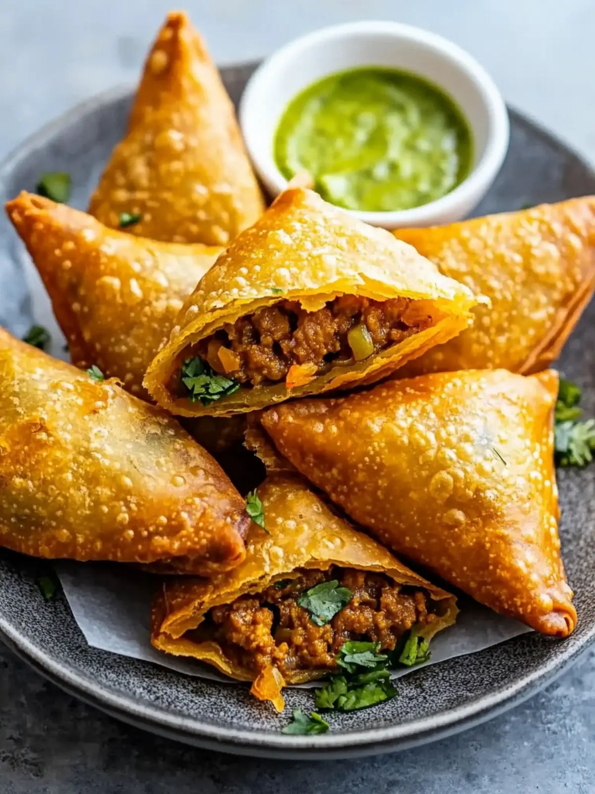 Irresistible Meat-Filled Samosas: Flavor-Packed Perfection 3 Meat-Filled Samosas