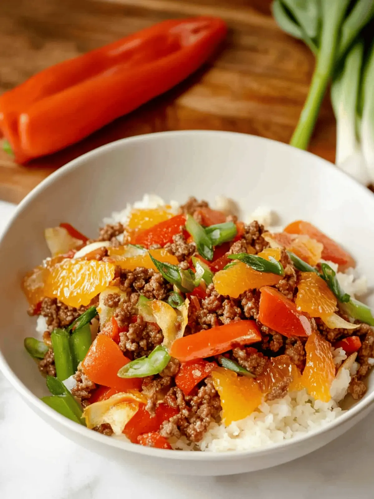 Crispy Orange Ground Beef & Veggies in 30 Minutes Flat 2 Recipe: Crispy Orange Ground Beef & Veggies