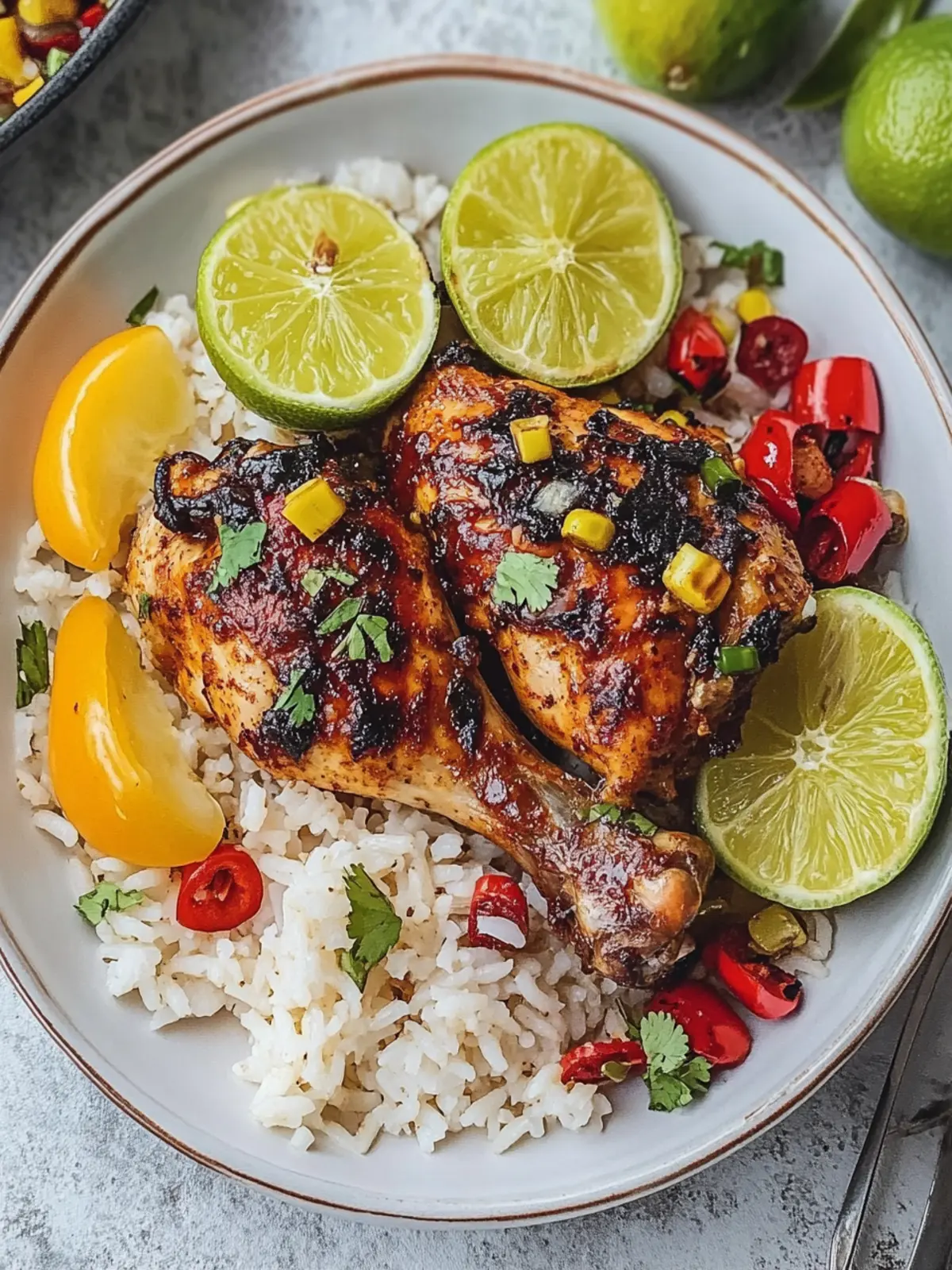 Delicious Jerk Chicken with Coconut Rice for Flavorful Nights 2 Jerk Chicken with Coconut Rice