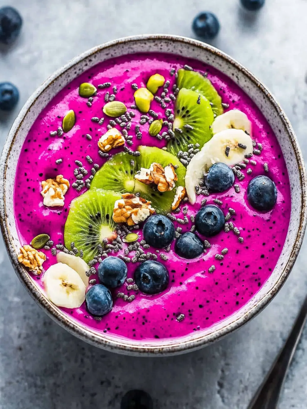 Vibrant Dragon Fruit Smoothie Bowl for a Tropical Breakfast Boost 3 Dragon Fruit Smoothie Bowl