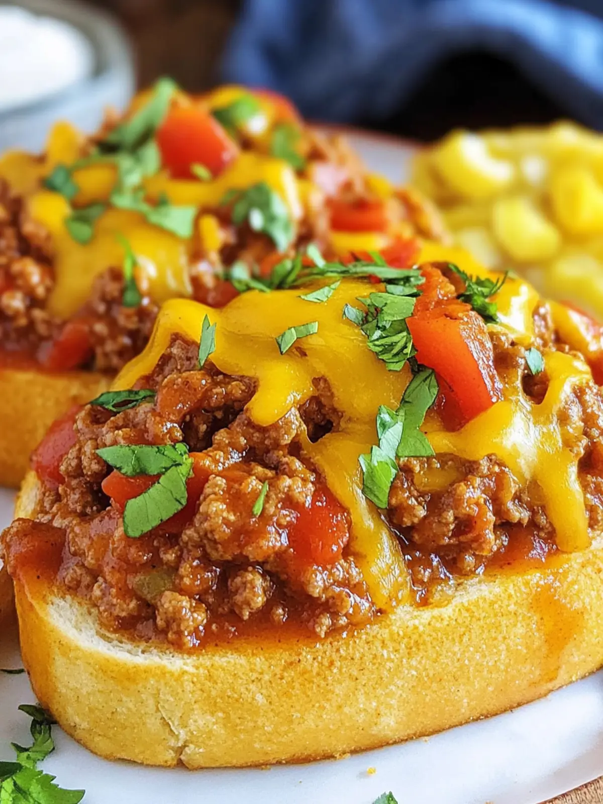 Texas Toast Sloppy Joes with BBQ Twist for Family Fun Nights 2 Texas Toast Sloppy Joes
