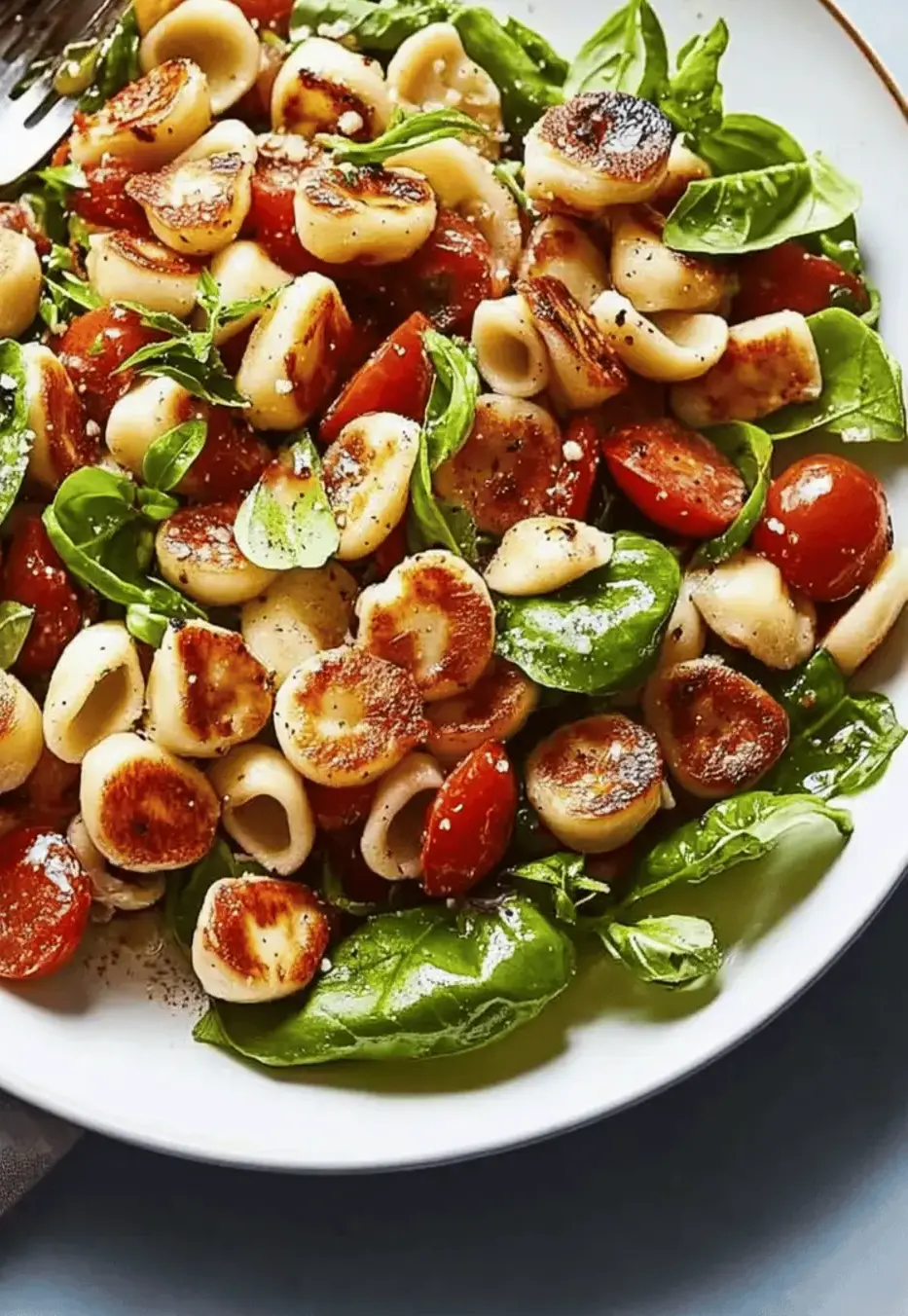 Orecchiette Salad with Halloumi Croutons: A Flavor Burst! 3 Orecchiette Salad With Halloumi Croutons
