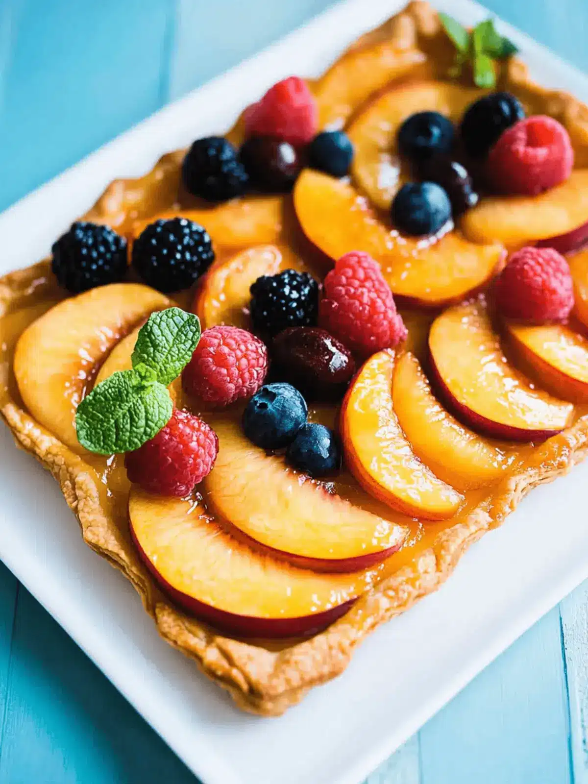 Homemade Peach Tart Recipe in Just 30 Minutes! 2 Homemade Peach Tart Recipe