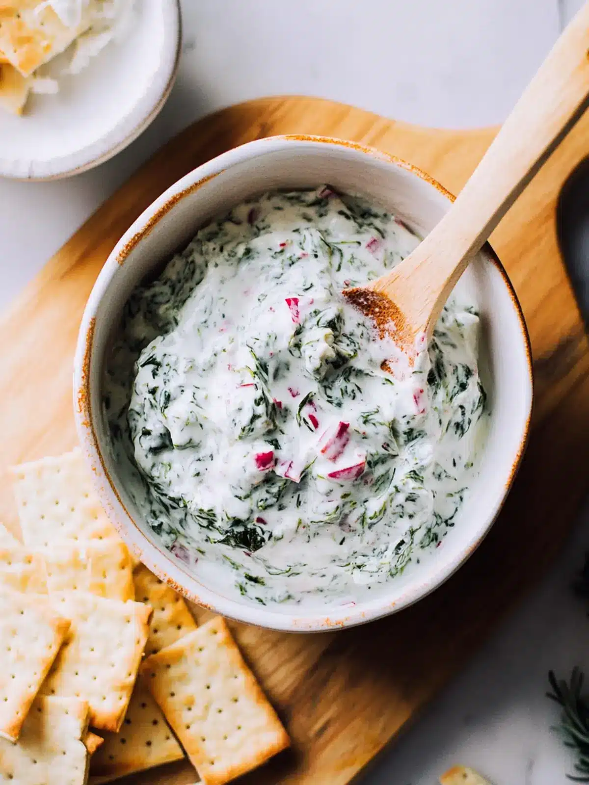 Creamy Sour Cream Spinach Dip No Soup Mix Needed! 2 Sour Cream Spinach Dip (no soup mix!)