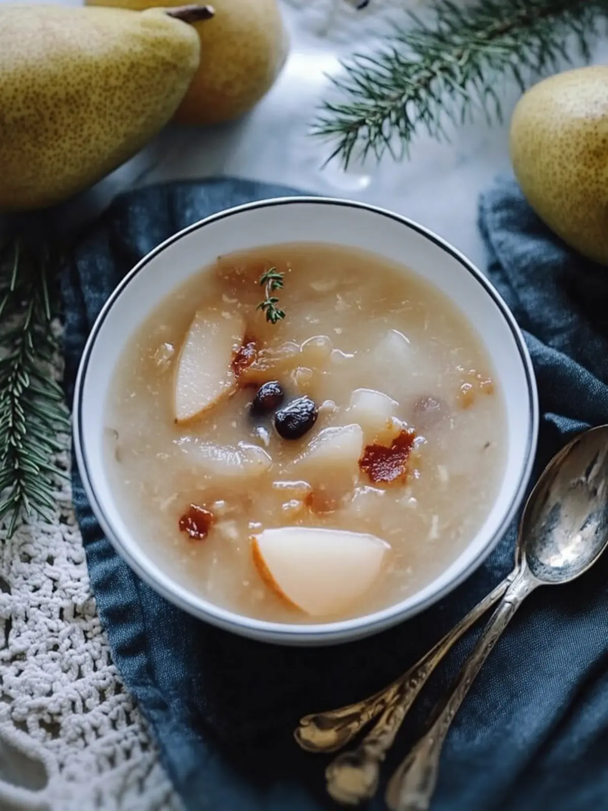Delicious Snow Fungus Soup with Pears for Health and Beauty 3 Snow Fungus Soup with Pears