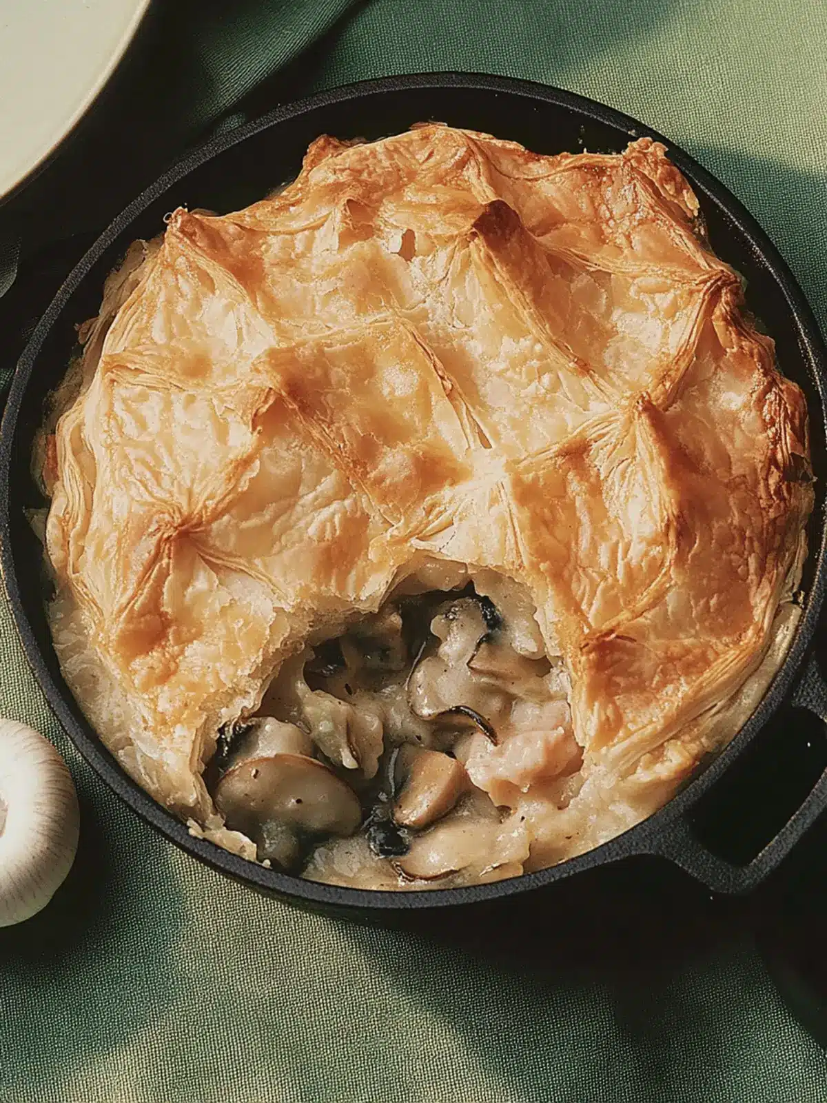 Delectable Ruffled Mushroom Pot Pie for Ultimate Comfort 3 Ruffled Mushroom Pot Pie