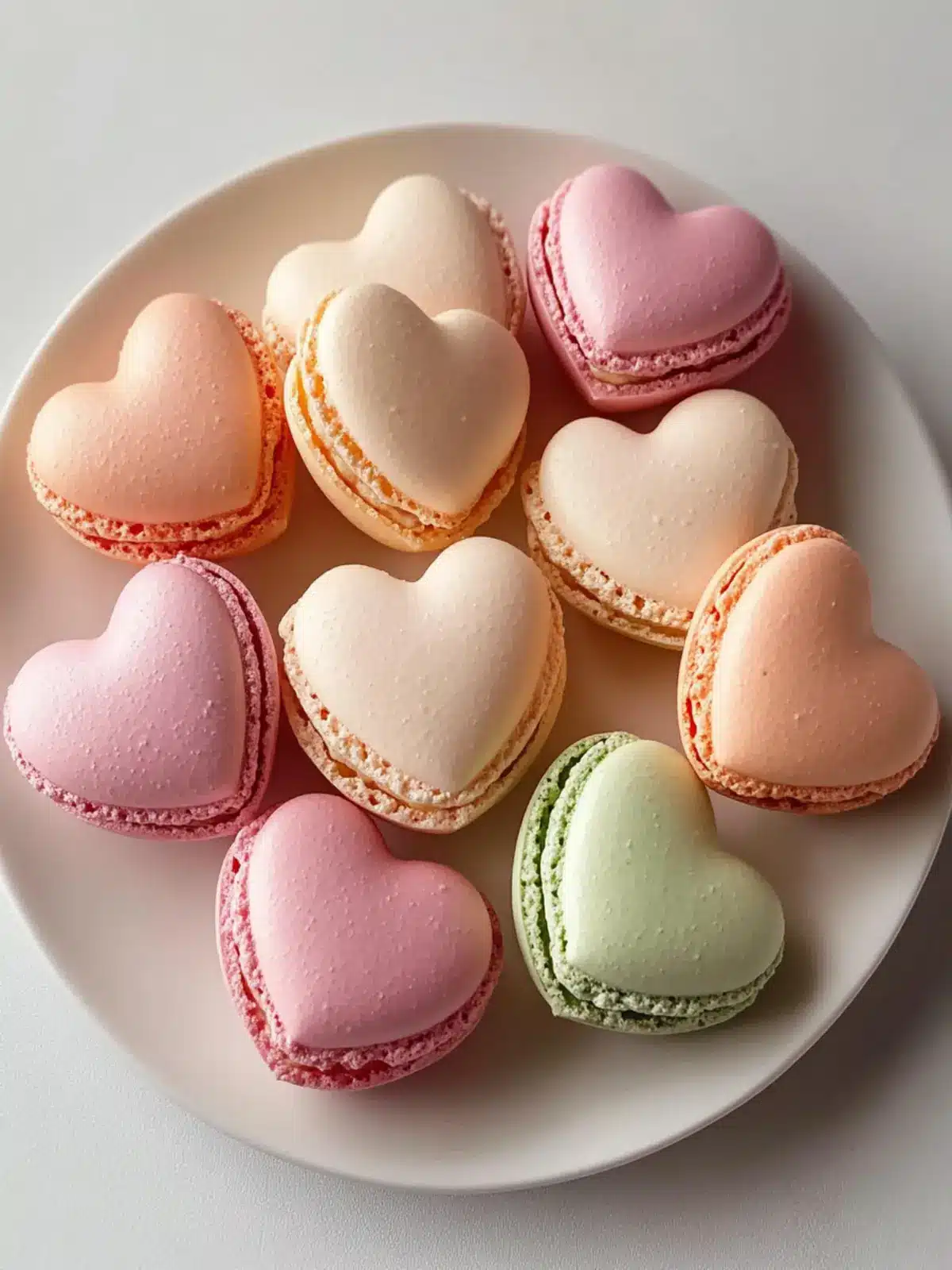 Delightful Heart-Shaped Macarons for Your Sweetest Moments 4 Heart-Shaped Macarons