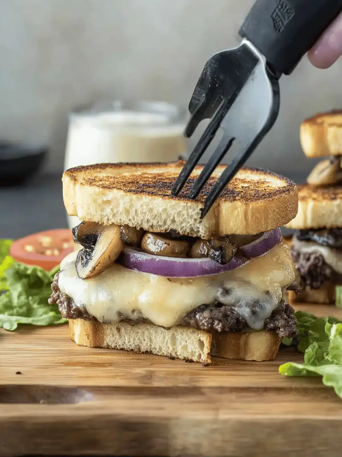 Grilled Cheese Beef and Mushroom Juicy Lucy Burgers You ll Love 4 Grilled Cheese Beef and Mushroom Juicy Lucy