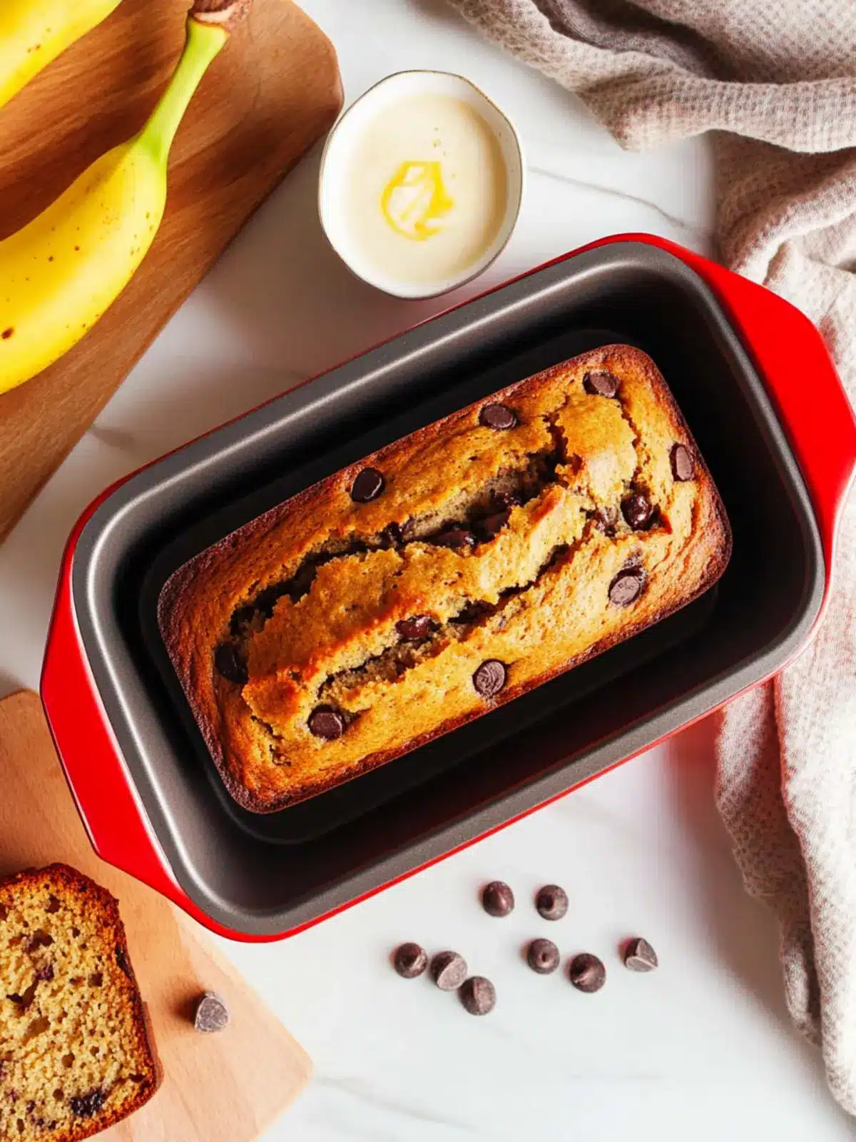 Decadent Chocolate Chip Banana Bread Recipe You'll Love 4 Chocolate Chip Banana Bread Recipe