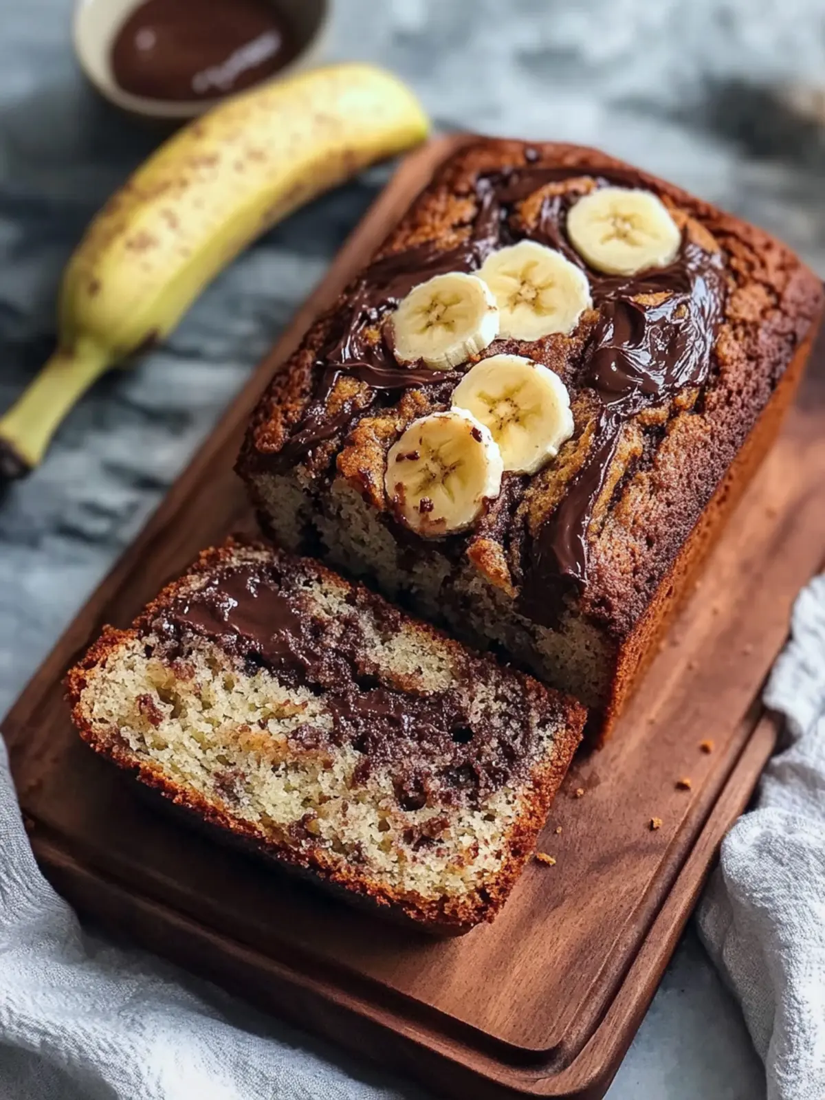 Nutella Swirl Banana Bread That Will Melt Your Heart 2 Nutella Swirl Banana Bread