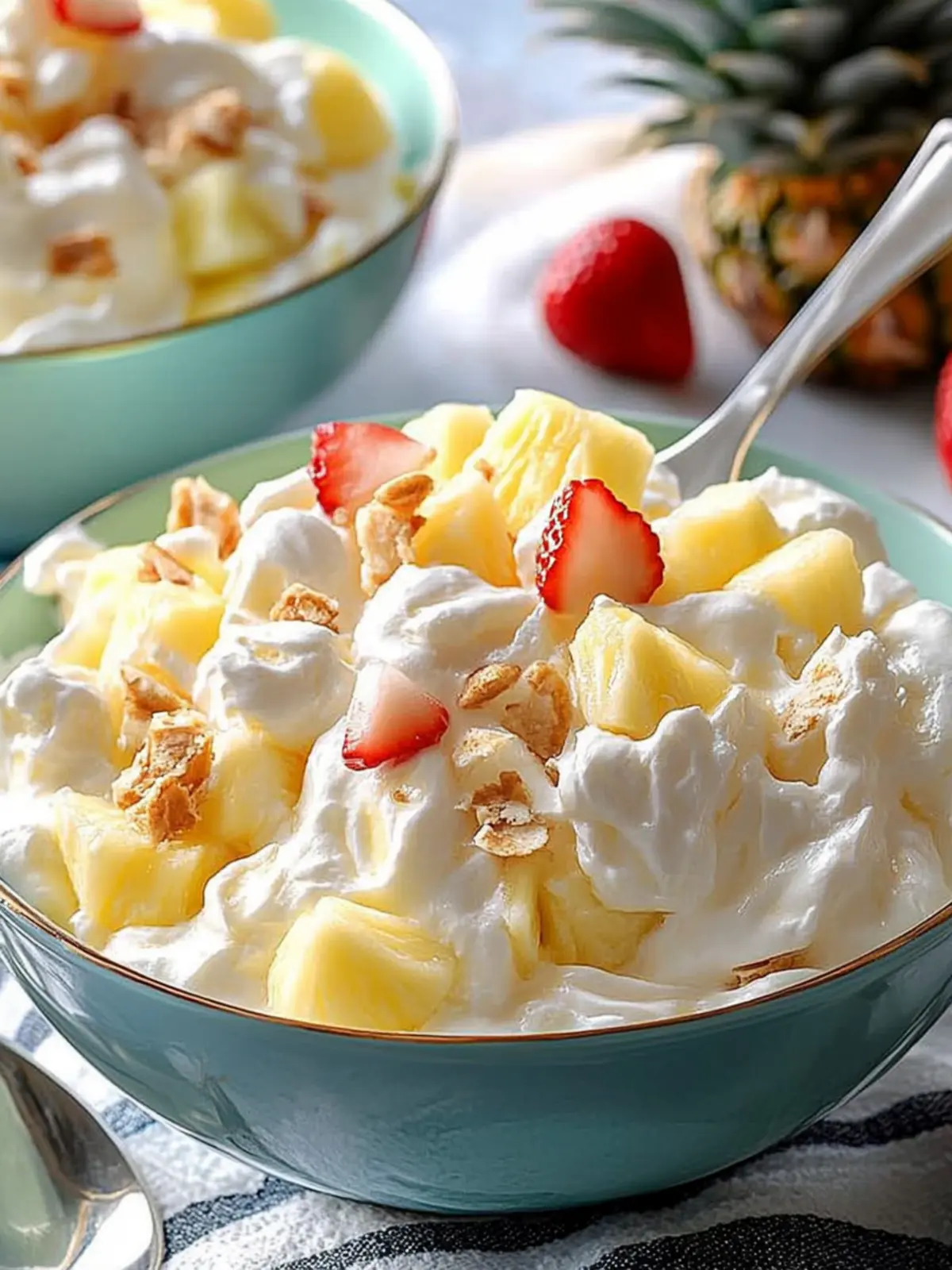 Creamy Pineapple Fluff Salad That's Perfect for Any Gathering 3 Creamy Pineapple Fluff Salad