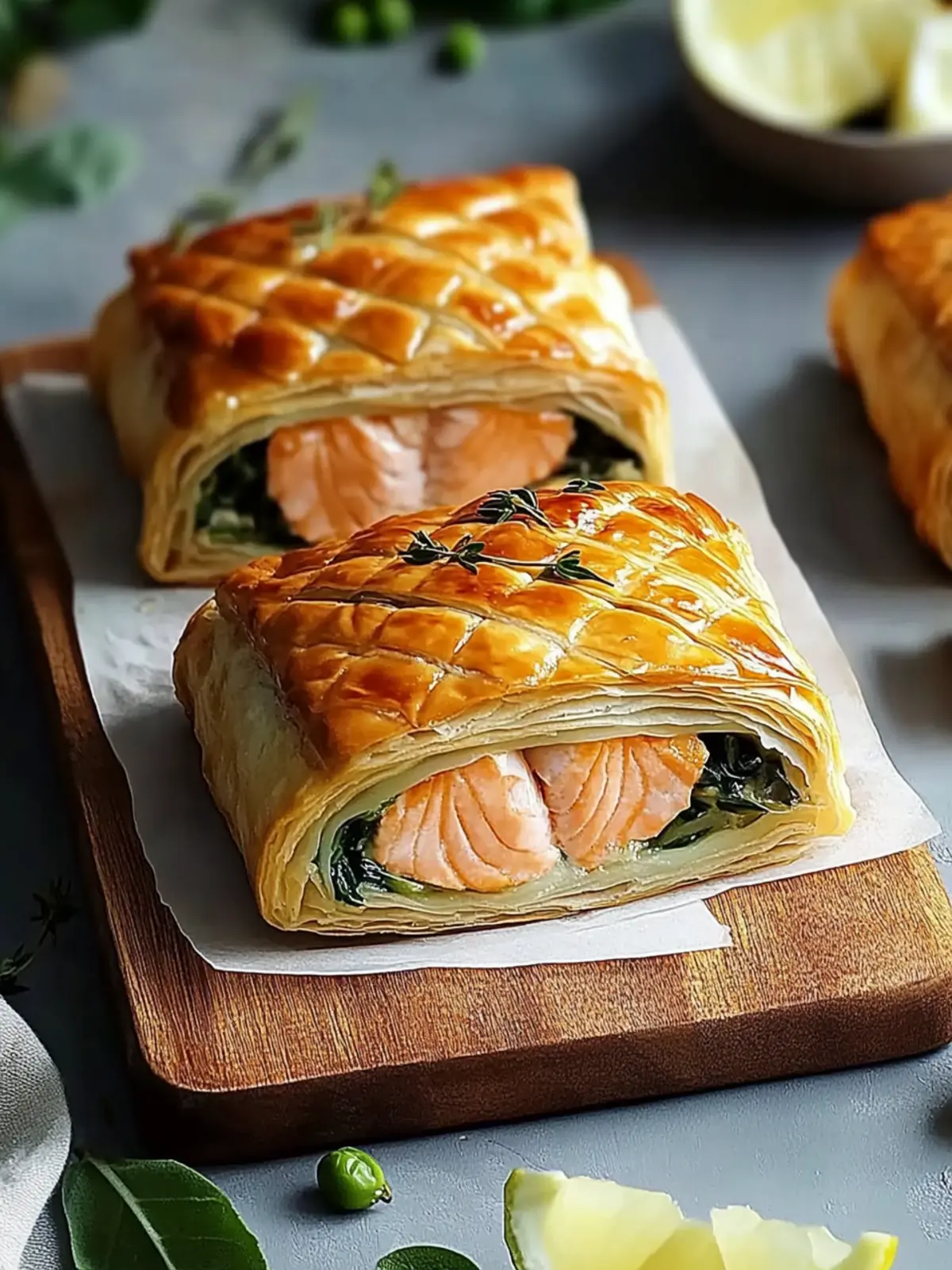 Savory Individual Salmon Wellingtons for Effortless Elegance 4 Individual Salmon Wellingtons