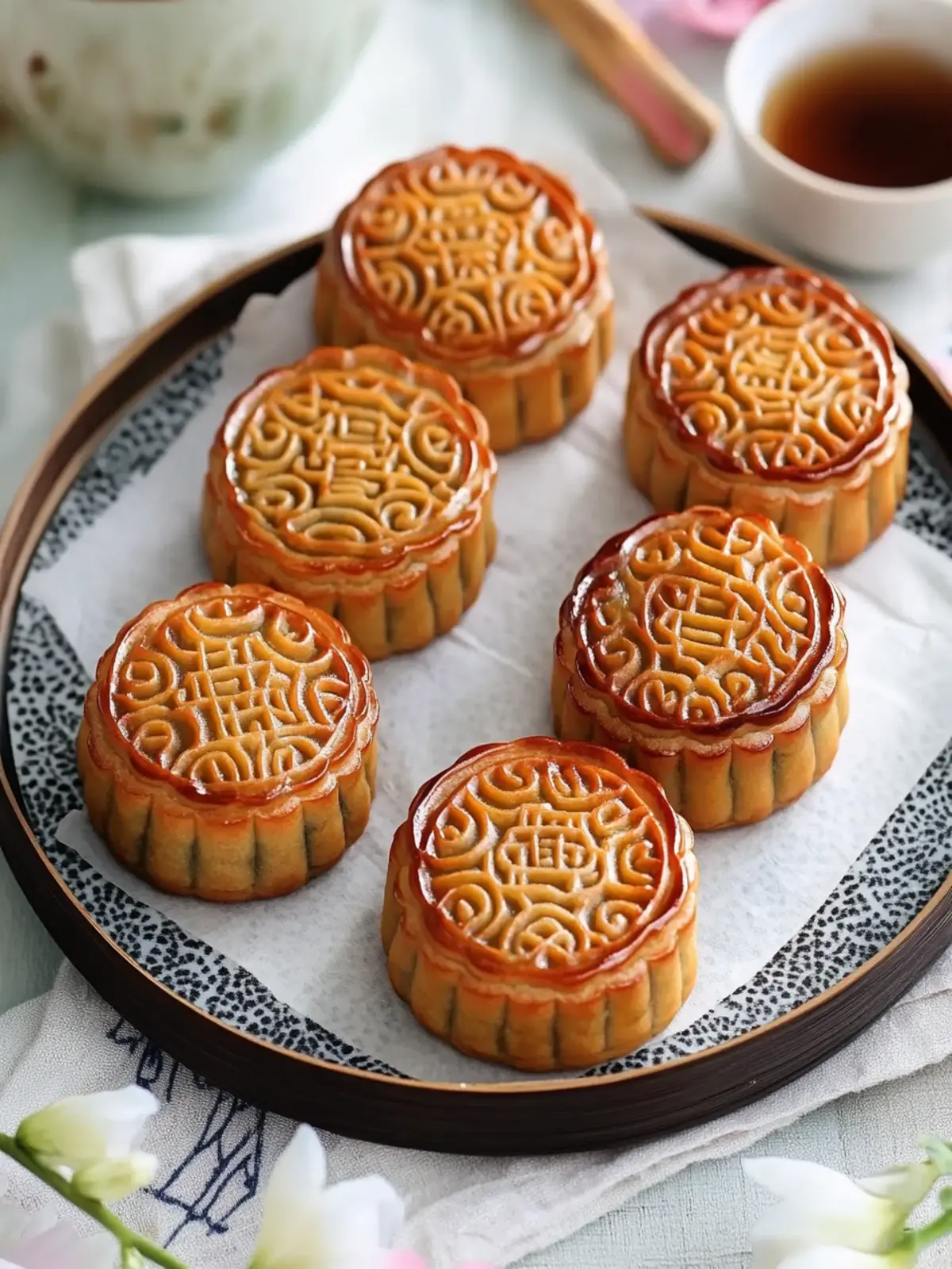 Homemade Traditional Mooncakes: Sweet Custom Fillings Await 2 Traditional Mooncakes