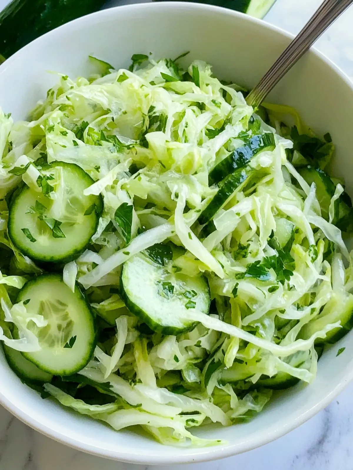Refresh Your Day with Green Cabbage Cucumber Salad Bliss 2 Green Cabbage Cucumber Salad