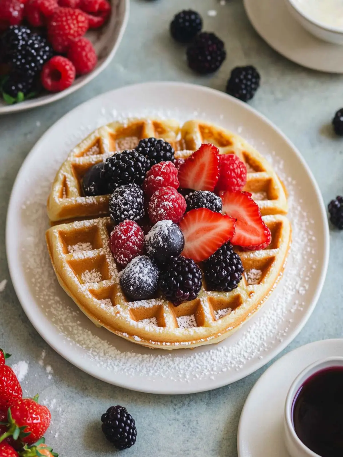 Earl Grey Waffles with Mixed Berries for a Blissful Breakfast 4 Earl Grey Waffles with Mixed Berries