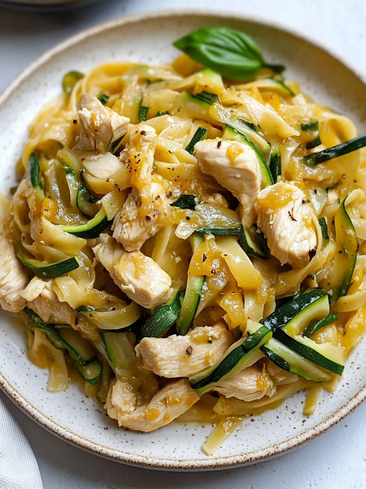Savor Low-Cal Chicken Zucchini Pasta for a Healthy Dinner 4 Chicken Zucchini Pasta