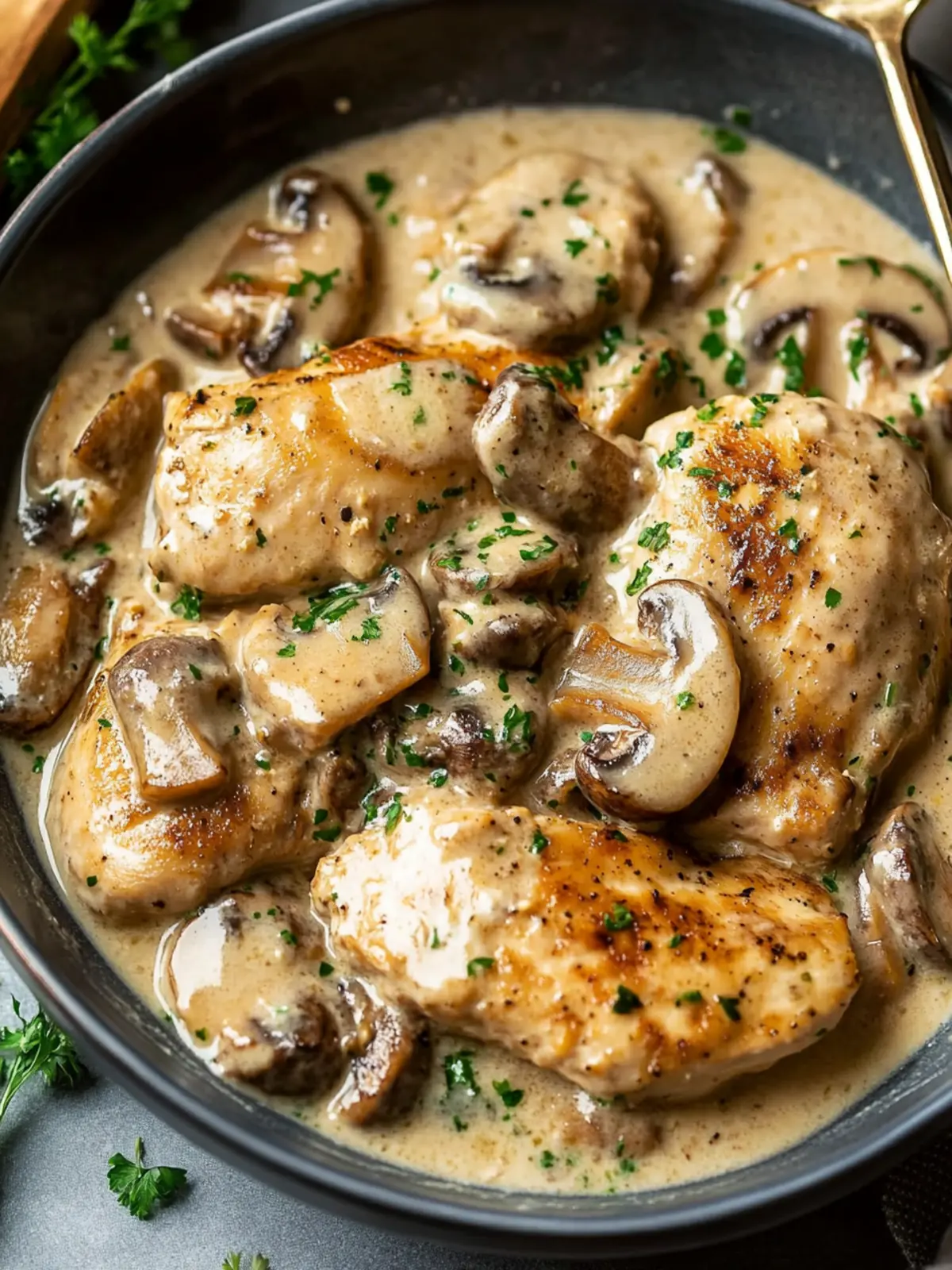 Creamy Mushroom Chicken in 30 Minutes for a Cozy Dinner 2 Creamy Mushroom Chicken