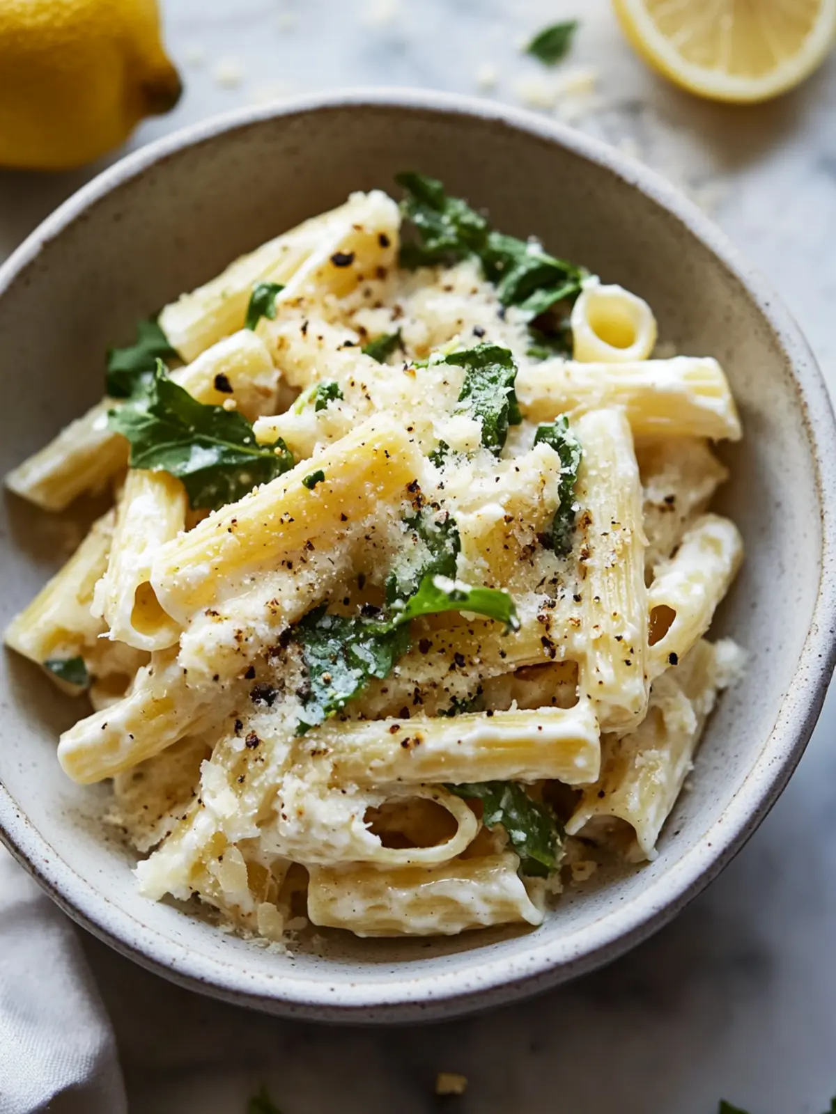 Lemon Ricotta Pasta with Arugula: A Quick Creamy Treat 4 Lemon Ricotta Pasta With Arugula