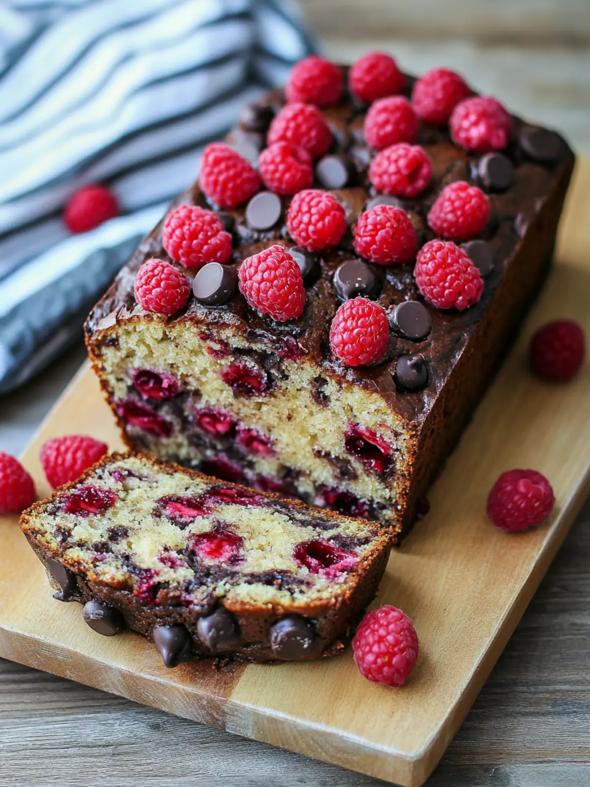 Irresistible Raspberry Dark Chocolate Banana Bread Recipe 2 Raspberry Dark Chocolate Banana Bread