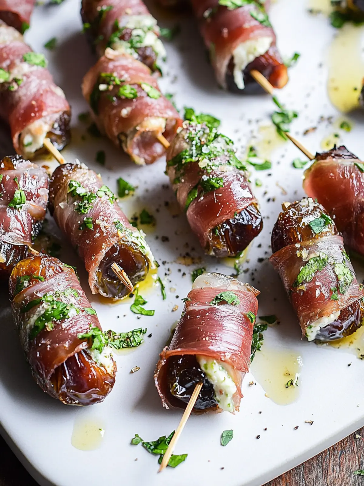 Savory Prosciutto Wrapped Stuffed Dates for Effortless Entertaining 3 Prosciutto Wrapped Stuffed Dates